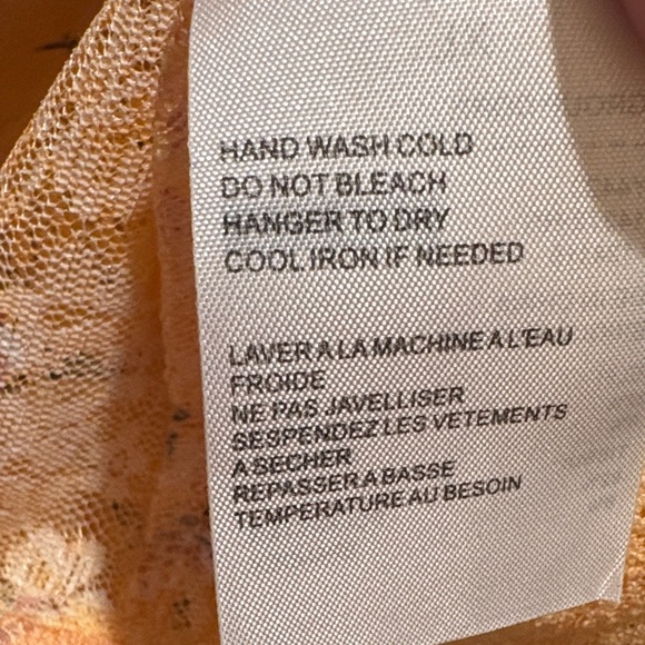 Anthropologie Elodie Peach Floral Lace Blouse NWOT! - Picture 6 of 10